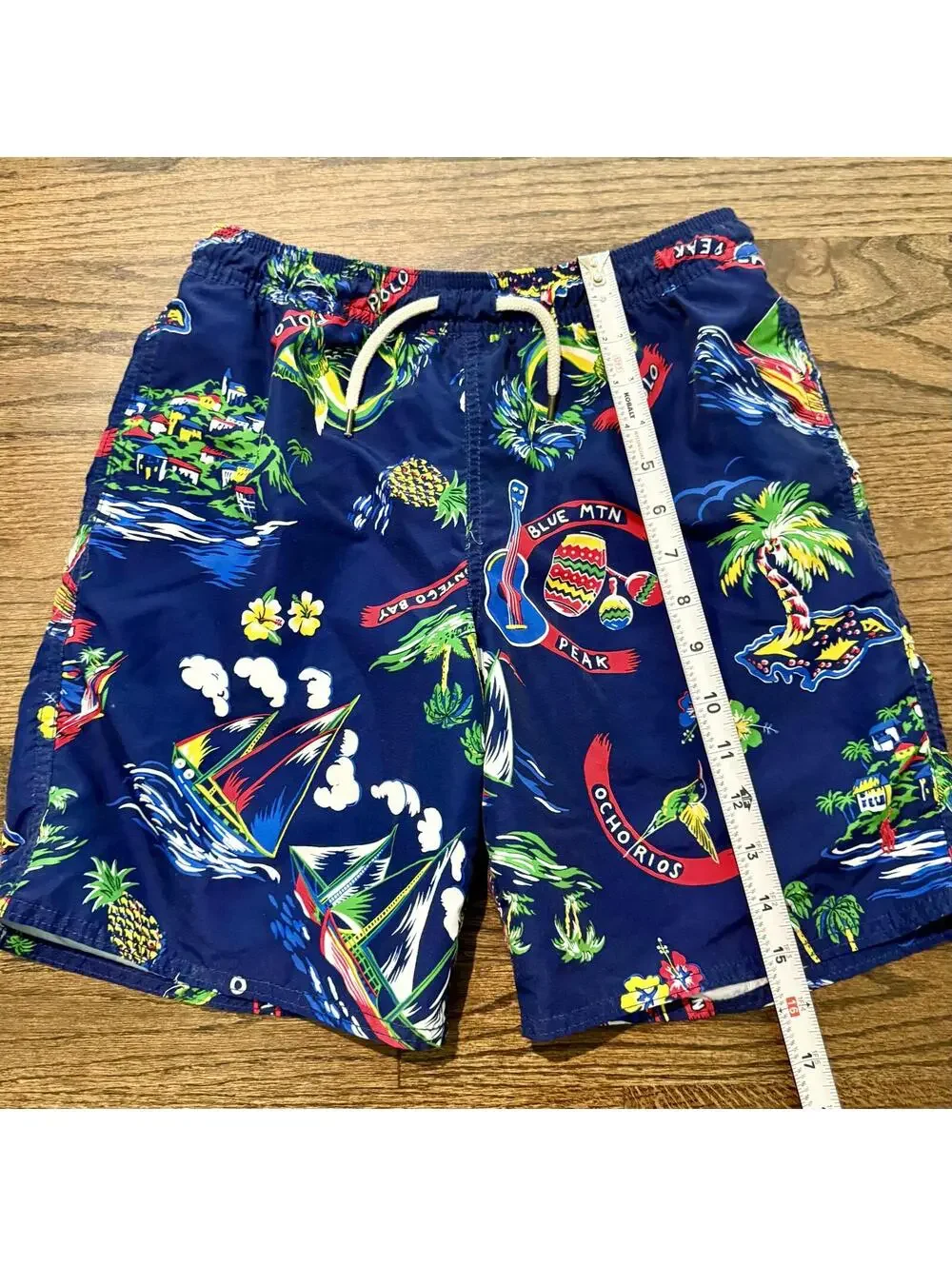 Polo Ralph Lauren Boys Jamaica Traveler Tropical All-Day Beach Shorts M 10/12
